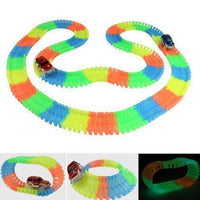 Glowing Race Track Bend Flex Flash  Car Toy