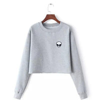 Aliens Printing Hoodies Sweatshirts Crew neck