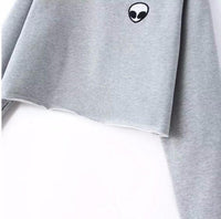 Aliens Printing Hoodies Sweatshirts Crew neck
