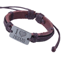 Alloy Bracelet Leather Bracelet Brown