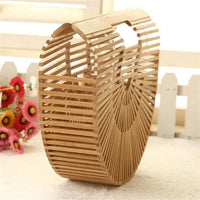Half Round Wooden Bag