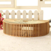 Half Round Wooden Bag